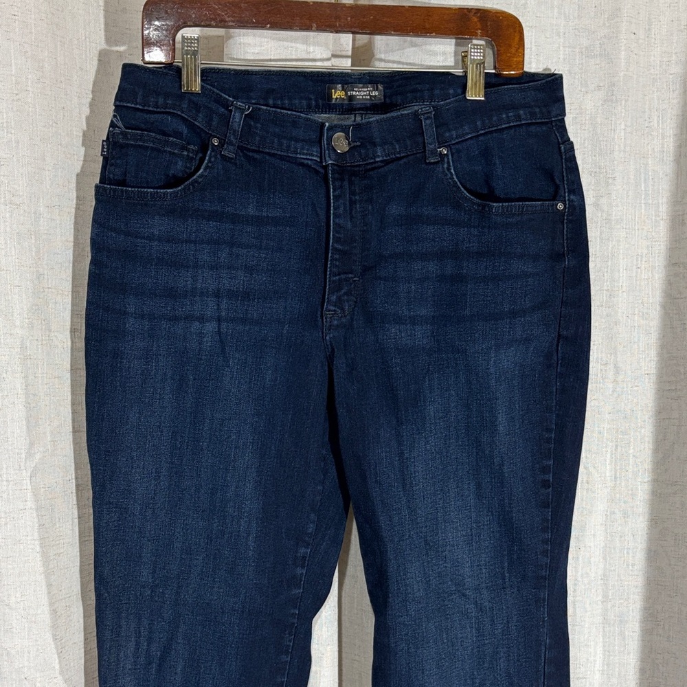 Lee Women's Deep Indigo Straight Leg Jeans